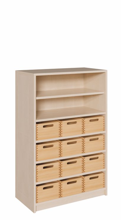 K Kombinationsschrank 120 x 78 cm, 12 mittlere Kästen ohne/mit SF/Regal
